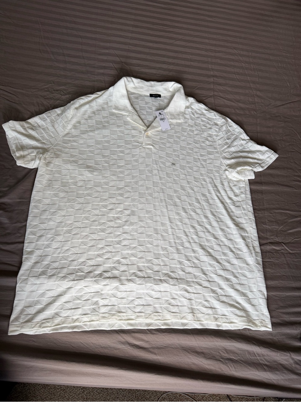 Textured Checkered Cotton-Blend
Jacquard Polo